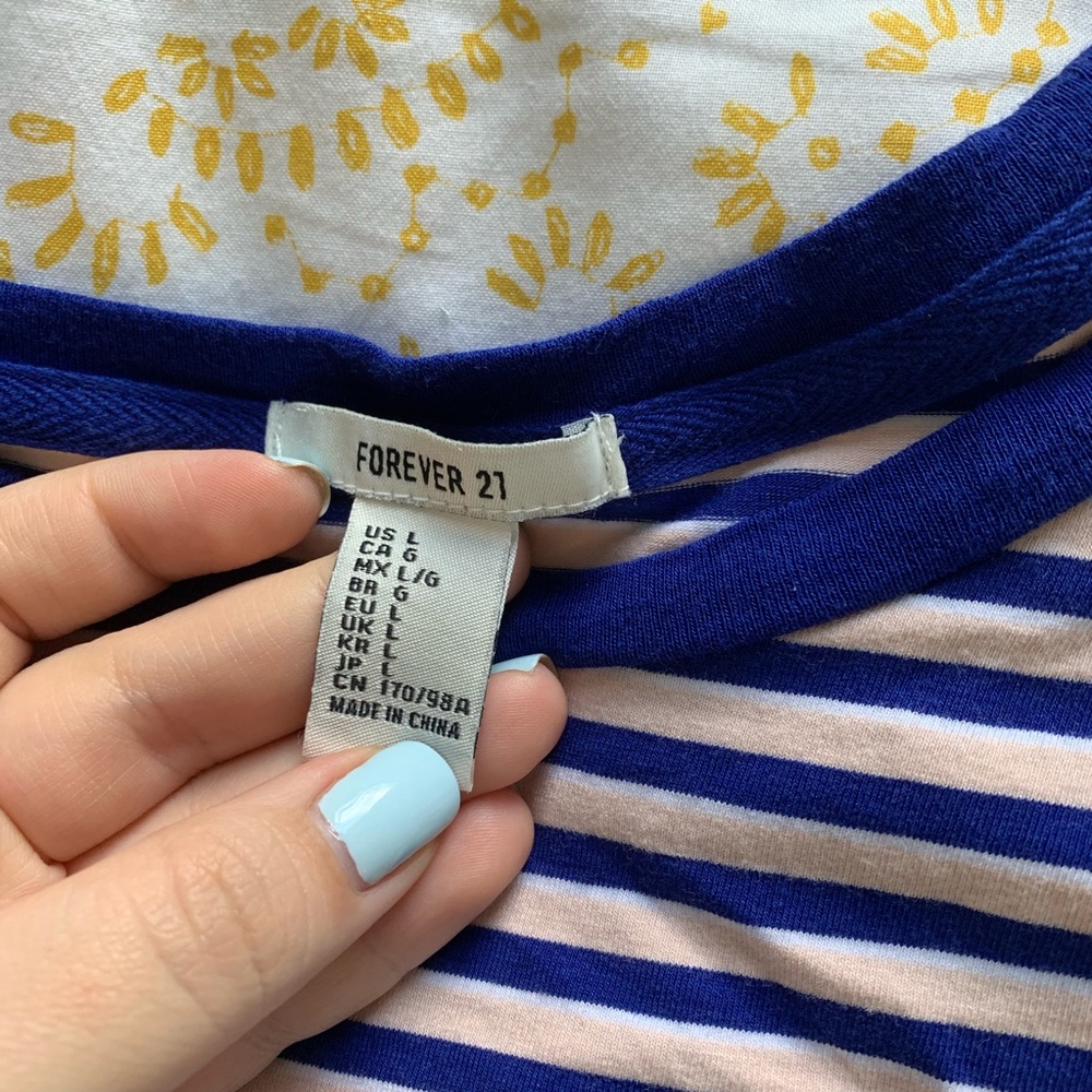 Striped Multi-Color Tee - Picture 2 of 2